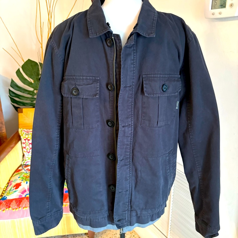 TAVIK Modern Beach Culture Blue Warm Jacket! Good used condition! Medium!
